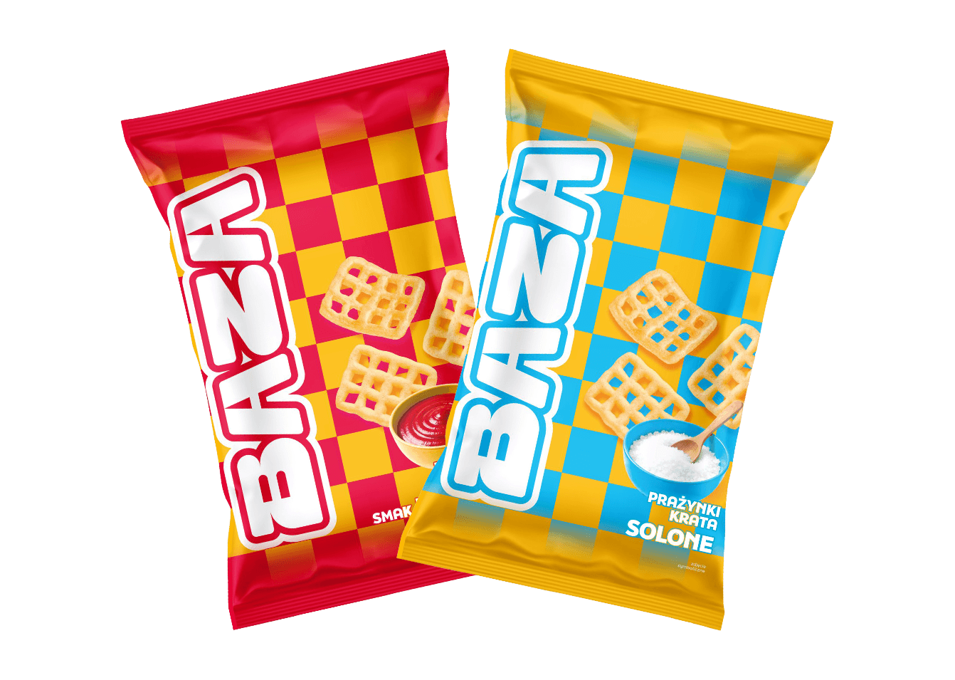 Prażynki BAZA — smak ketchup i solone